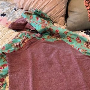 Double hoodie sweatshirt